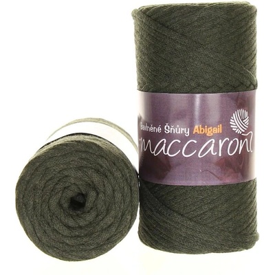 Maccaroni Abigail 3 mm tmavá khaki