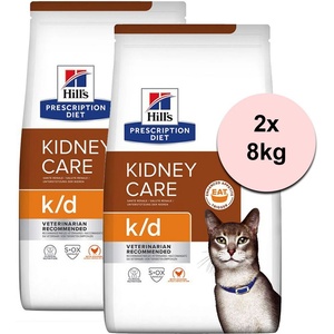 HILL'S Hill s Prescription Diet Feline k/d Kidney Care Пиле 2 x 8 кг