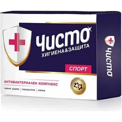 Чисто Сапун с антибактериален комплекс ЧИСТО СПОРТ 90 г (ч-2060-000116_1)
