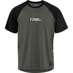 Horsefeathers Мъжка фланелка с къс ръкав за колоездене Horsefeathers Spike Bike Jersey Cycling jersey - Chimera / Black - размер XXL (056-3965-0115)