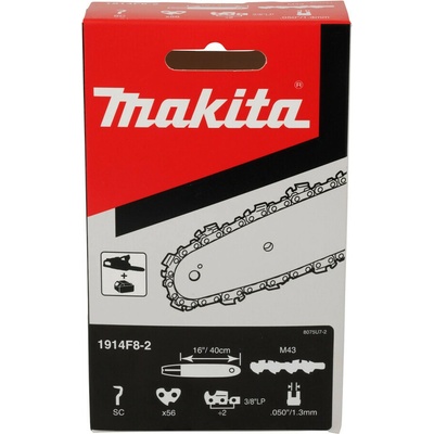 Makita Řetěz pilový 40cm 1.3mm 3/8" .050" 56čl 1914F8-2 – Zboží Mobilmania