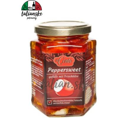 il Conte Peppersweet papričky plnené syrom nakladané v oleji 250 g