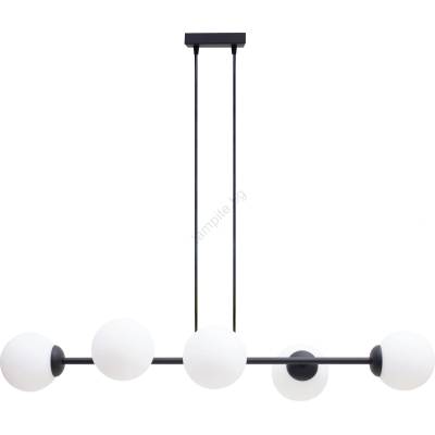 HEXE Пендел FIRA 5xE27/60W/230V черен (HX0270)