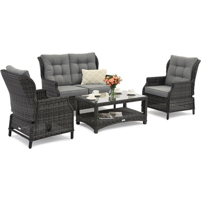 Garden Point Комплект градински мебели Malaga Coffee 4 антрацит Garden Point (GAP1198-2)
