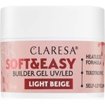 Claresa Soft&Easy Builder Gel основно гел покритие за нокти цвят Light Beige 45 гр