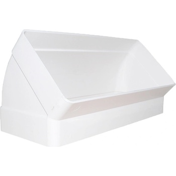 Image 1 of Dalap Правоъгълно вертикално PVC коляно 45°, 220x90 мм (975)