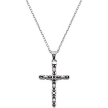 Amen Pánský ocelový náhrdelník kříž ACCL001