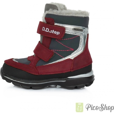 D.D.Step Dievčenská zimná obuv s membránou F651-982 C Raspberry