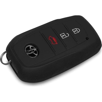 Kľúčenka Ochranné silikónové puzdro na kľúč pre Toyota, čierna