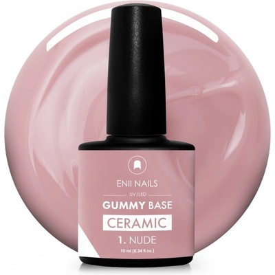 Enii Nails Gummy Base Ceramic 1 Nude 10 ml