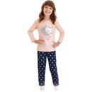 Dívčí pyžamo Elza Taro meruňka