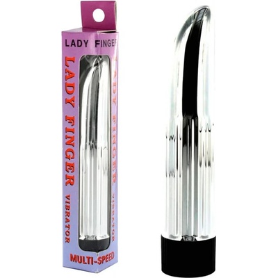 Класически мини вибратор, 13, 5см. - Lady Finger Silver (SEVCR00924)