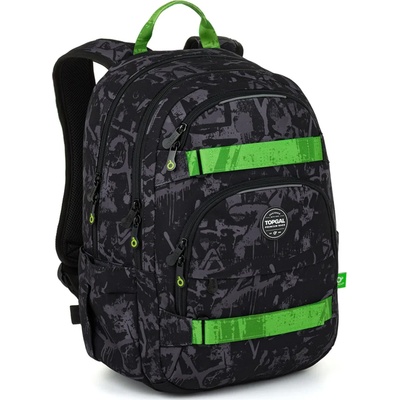 Topgal batoh VIKI Grafitti green 26041 Sivá