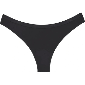 Snuggs Period Underwear Brazilian Light Flow Black látkové menstruační kalhotky pro slabou menstruaci Black