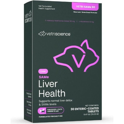 VetriScience Vetri SAMe Liver Health na játra pro psy a kočky 90 mg 30 tbl