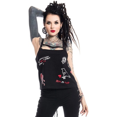 HEARTLESS Връх дамски heartless - АНТИ ЛЮБОВ - ЧЕРЕН - poi378