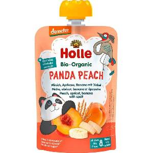 Holle Био плодов пауч Holle - Праскова, кайсия, банан и спелта, 100 g (BB210634) - ozone