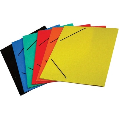 Папка картон гланц с ластик Син (1303096-06)