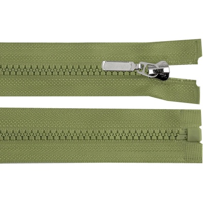 Stoklasa Kostěný zip No 5 délka 70 cm s ozdobným jezdcem Balení: 1 ks, Varianta: 263 zelená khaki 263 zelená khaki