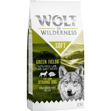 Wolf of Wilderness Adult Soft & Strong Green Fields s jehněčím masem 1 kg