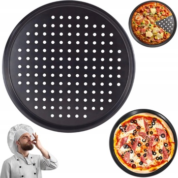 Dampod Shop Plech na pizzu ocelový dierovaný 33cm