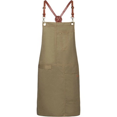 Karlowsky Gastro zástera KY116 Khaki 68 x 80 cm