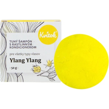 Kvítok tuhý šampon pro světlé vlasy Ylang Ylang 50 g