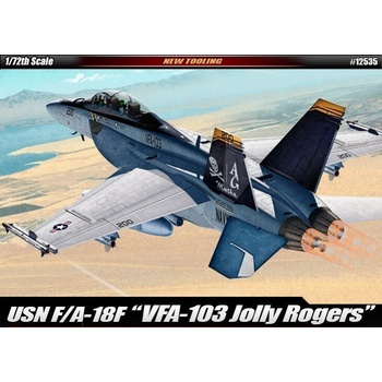 Academy Model Kit letadlo 12535 USN F/A 18F VFA 103 Jolly Rogers MCP 1:72