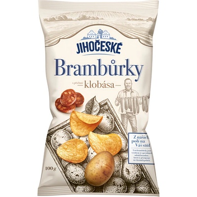 Jihočeské Brambůrky s příchutí klobása 100 g