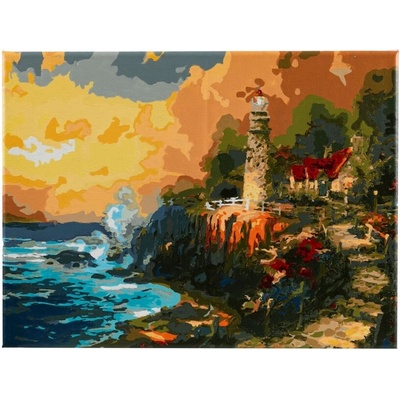 Craft Buddy Творчески комплект, Craft Buddy, Рисуване по номера, Светлината на спокойствието, 30 х 40 см