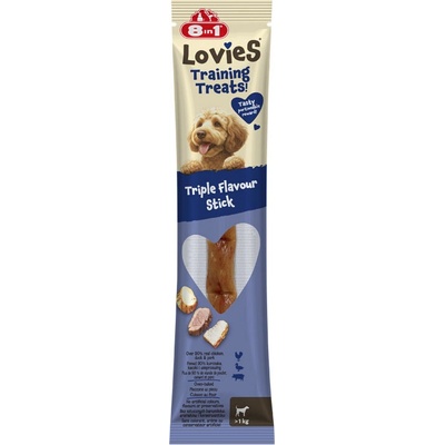 8in1 Lovies Training Treats Triple Flavour Stick 15 g