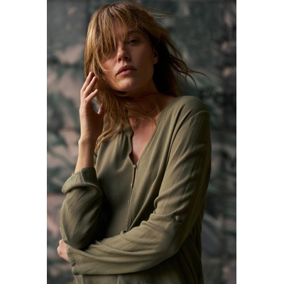 Moodo Оливкова вискозна риза Moodo Moodo | Zelen | ЖЕНИ | XS