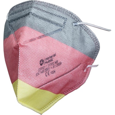 General Public Protection Designové respirátor NĚMECKÁ VLAJKA GPP2 FFP2 NR CE 10 ks