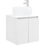 vidaXL Монтирана на стена мивка и тоалетка Бяло 49, 5 x 44, 5 x 66 см (890452)