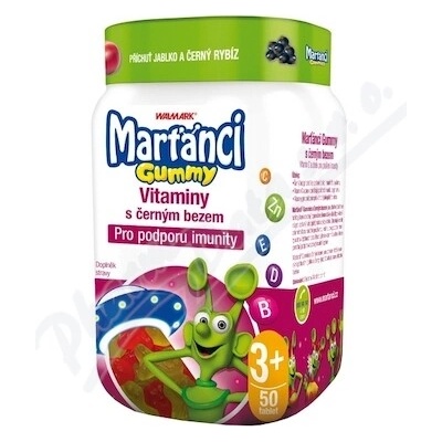 Marťánci Gummy Baza čierna 50 tabliet