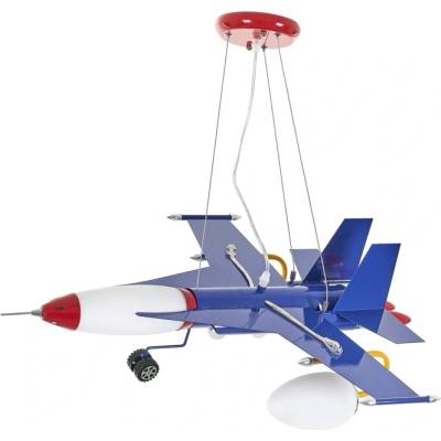 ELBULGARIA LED детски полилей Elbulgaria - Aviator, 6000K, 6xЕ14, 3x5W, син (2443-elbulgaria)
