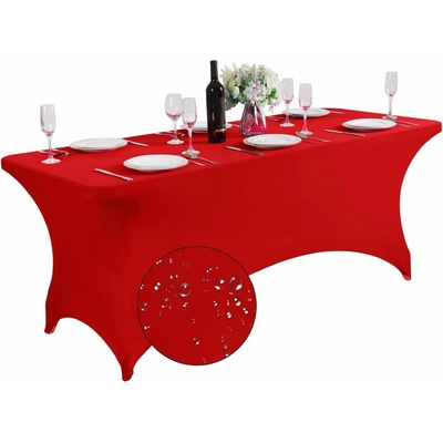 GastroKitchen Poťah na obdĺžnikové stoly červený 180 cm
