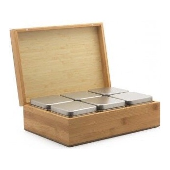 Bredemaijer Group Bredemeijer Бамбукова кутия за чай с 6 канистера (br-184000)