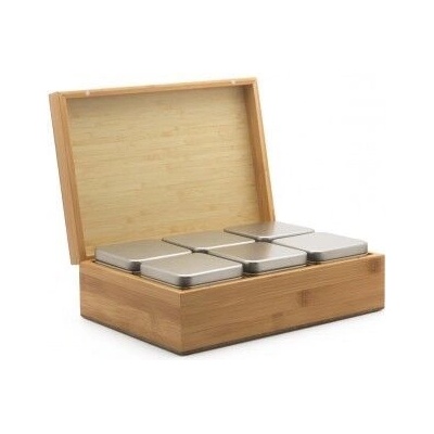 Bredemaijer Group Bredemeijer Бамбукова кутия за чай с 6 канистера (br-184000)