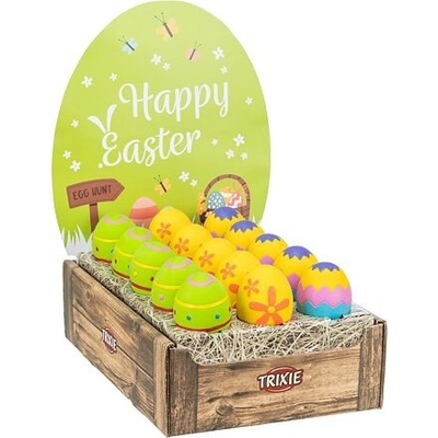 Trixie EASTER Display limitovaný veľkonočný komplet s 30 ks latexových vajíčok 8 cm