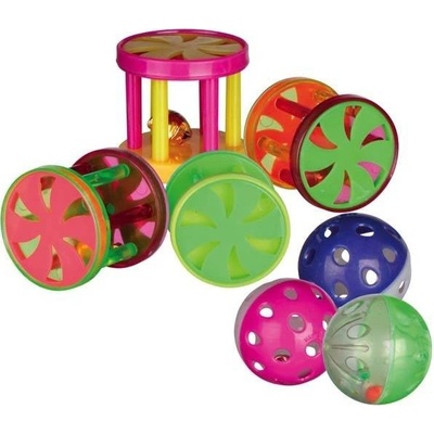 Trixie Plastový míček/klec s rolničkou 4cm