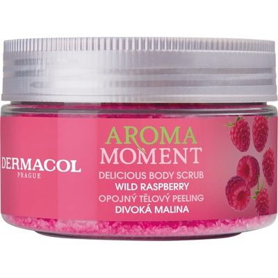 Dermacol Aroma Moment cukrový peeling divoká malina 200 ml