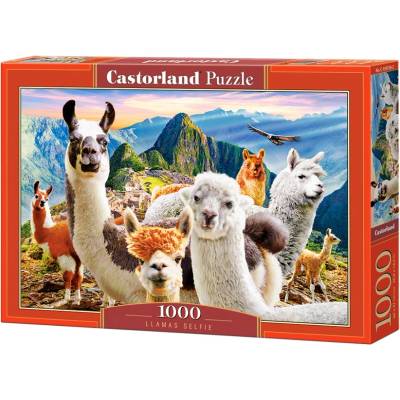 Castorland Пъзел Castorland от 1000 части - Селфи с лами (C-104758)