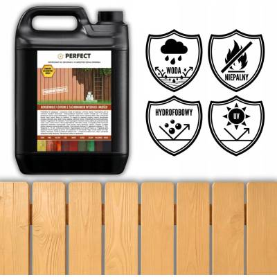 Impregnace na dřevo s barvou PERFECT WOOD 10 L BEZBARVÝ 120 m2