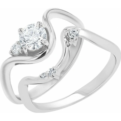 Eppi Romantický zásnubný set prsteňov s diamantmi Valeria RE48893