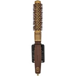 Olivia Garden Expert Blowout Shine Round Brush Wavy Bristles Gold & Brown 20 mm четка за коса