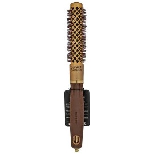 Olivia Garden Expert Blowout Shine Round Brush Wavy Bristles Gold & Brown 20 mm четка за коса