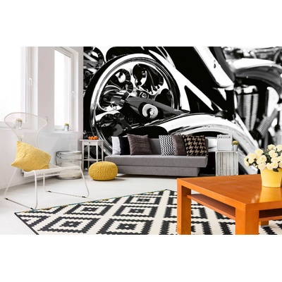 DIMEX ART Самозалепваща се флизелинова фототапета блестящ мотоциклет 375 x 250 см