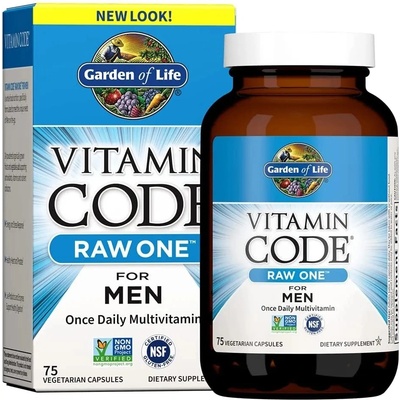 Garden of Life Vitamin Code Raw One pre mužov 75 kapsúl