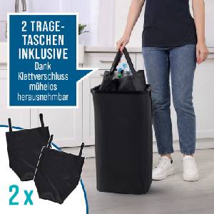 EASYMAXX Сгъваем кош за бутилки с депозит 80l с 2 чанти 54652 (DS19368)